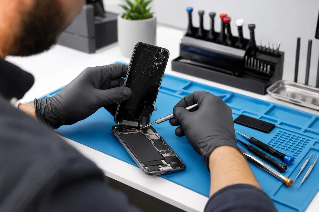 Iphone Screen Repair In Progress